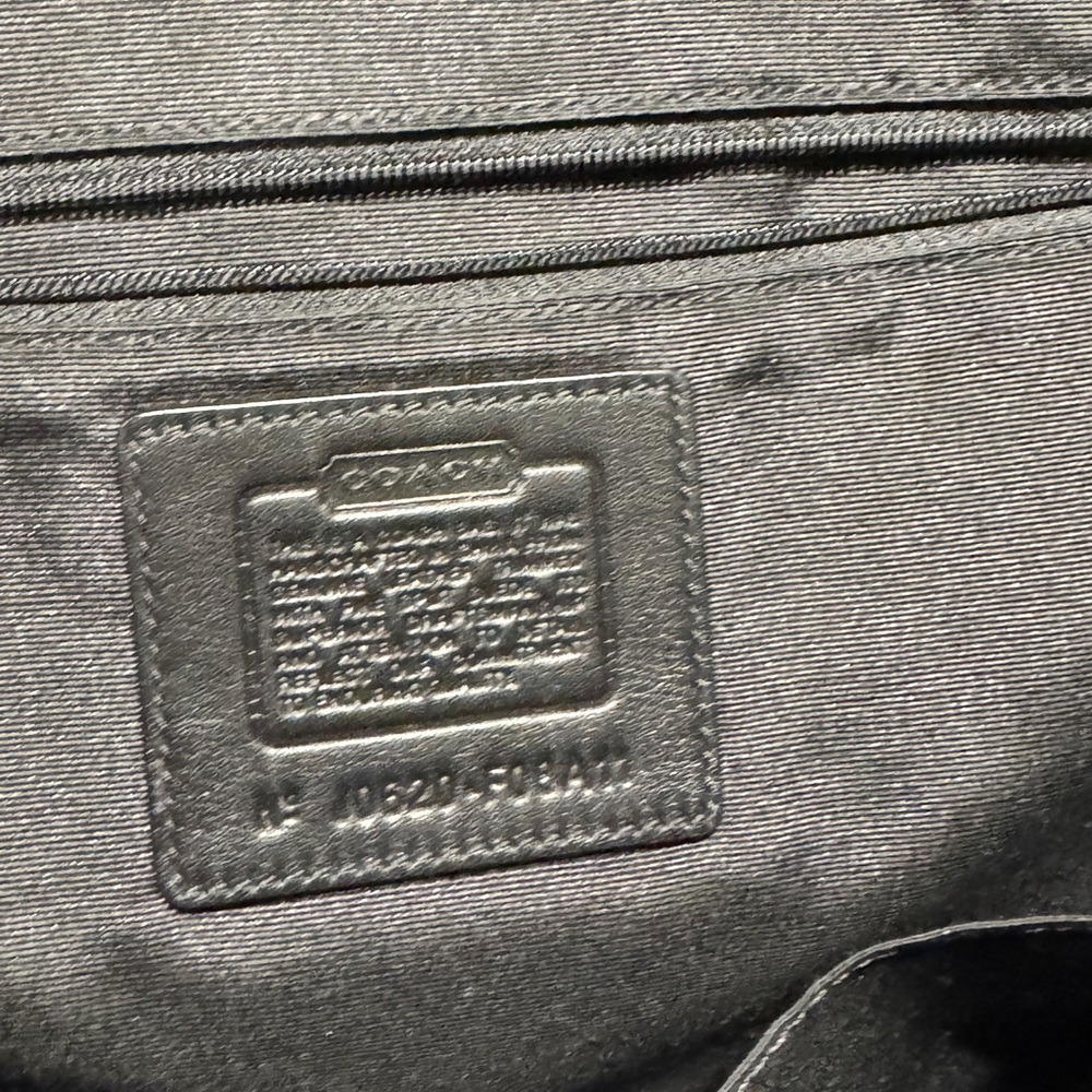 Black Leather Coach Handbag - Picture 7 of 7